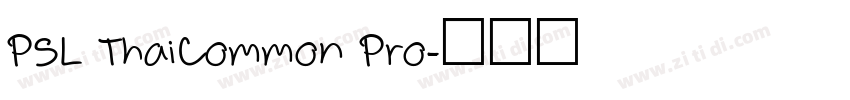 PSL ThaiCommon Pro字体转换